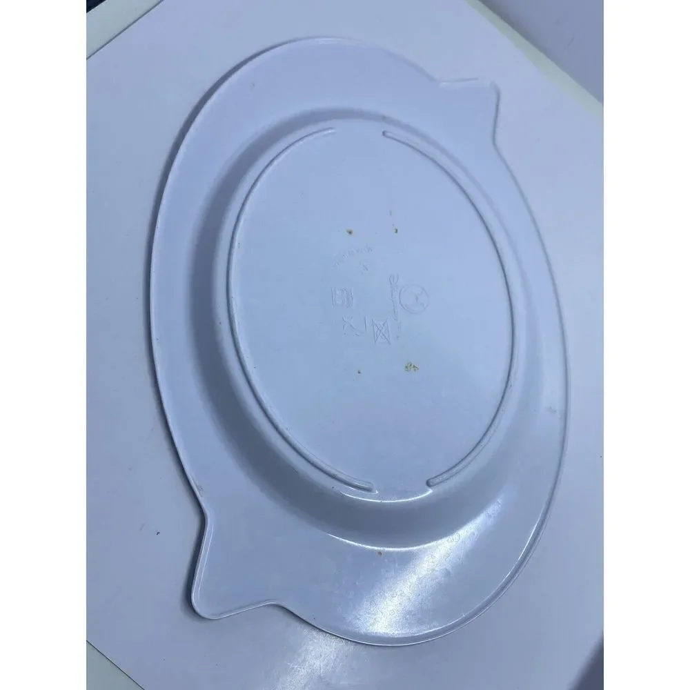 Disney Oval Child Kid Figure Food Plate Dish Power Rangers Operation Overdrive